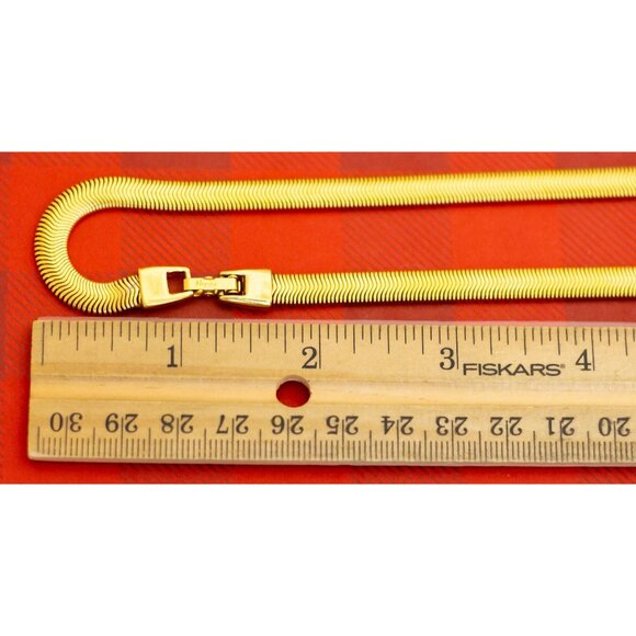 Vintage Simple Gold Tone Chain Necklace 30 Inches, by Napier - O28 - Picture 3 of 3